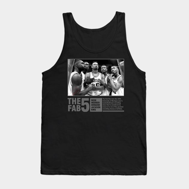 the-Fab-5 Tank Top by Multidimension art world